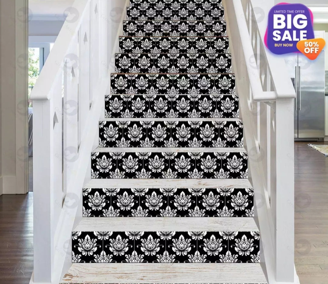 Black and White Pattern Wall & Tile Stickers